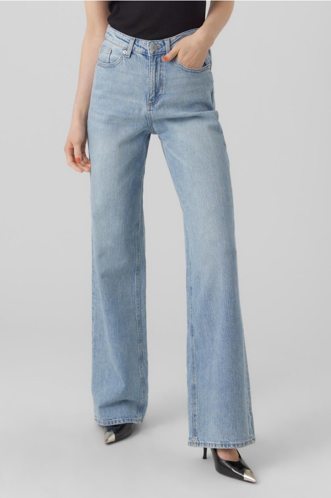 VMTESSA HR WIDE JEANS RA339 GA NOOS 10283858 Light Blue Denim